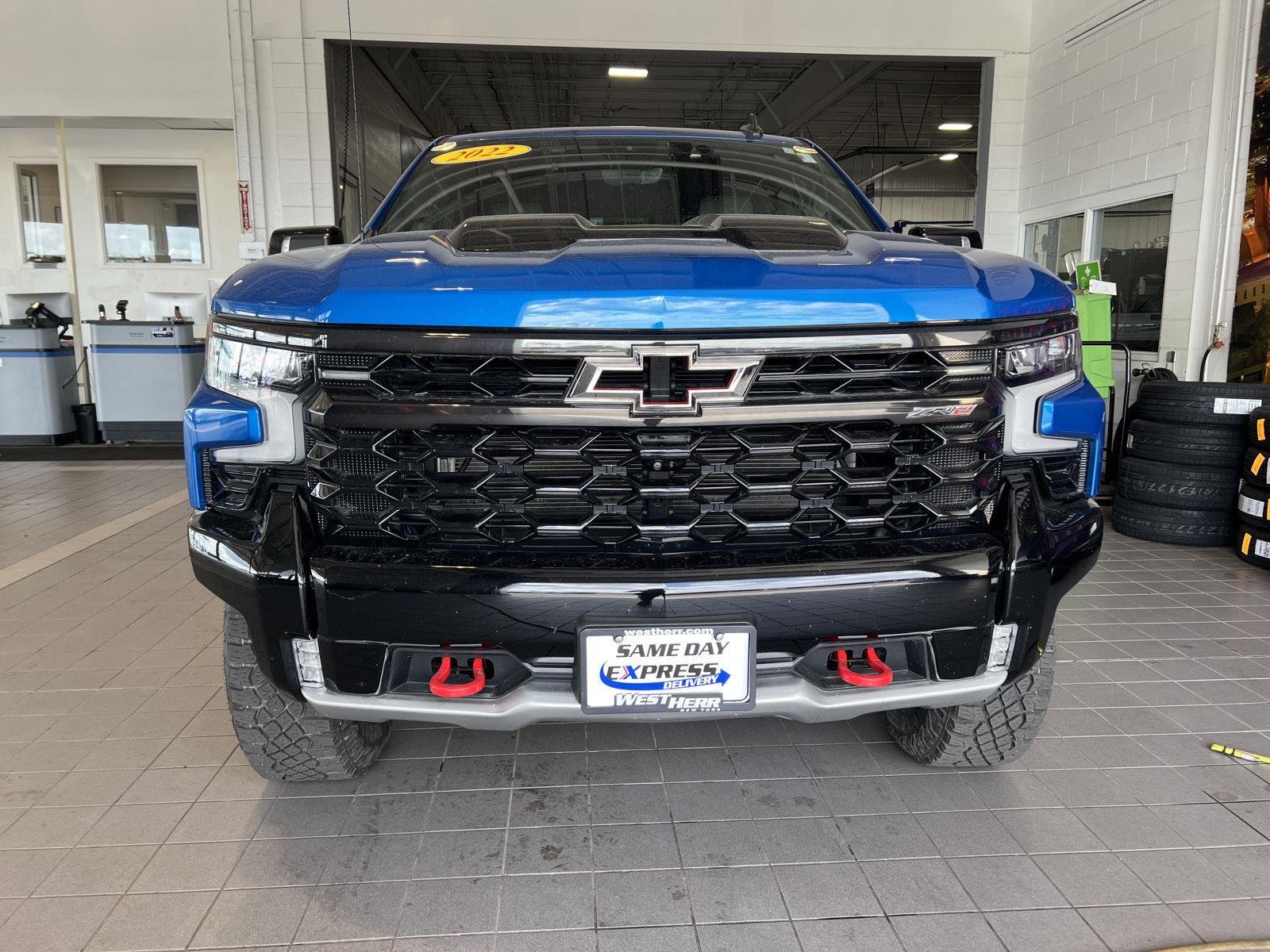Used 2022 Glacier Blue Metallic Chevrolet ZR2 image 2