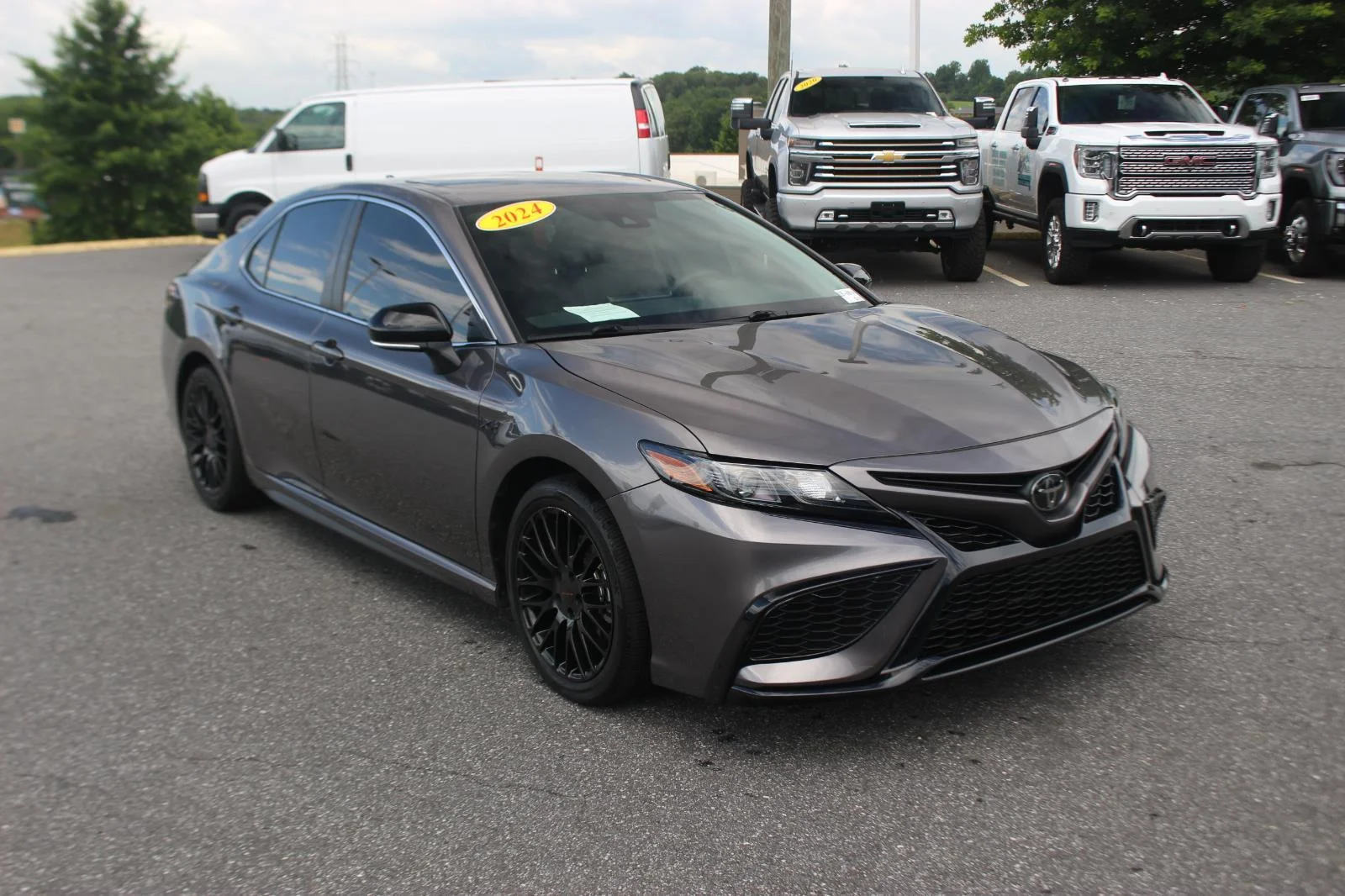 Used 2024 Gray Toyota SE image 2