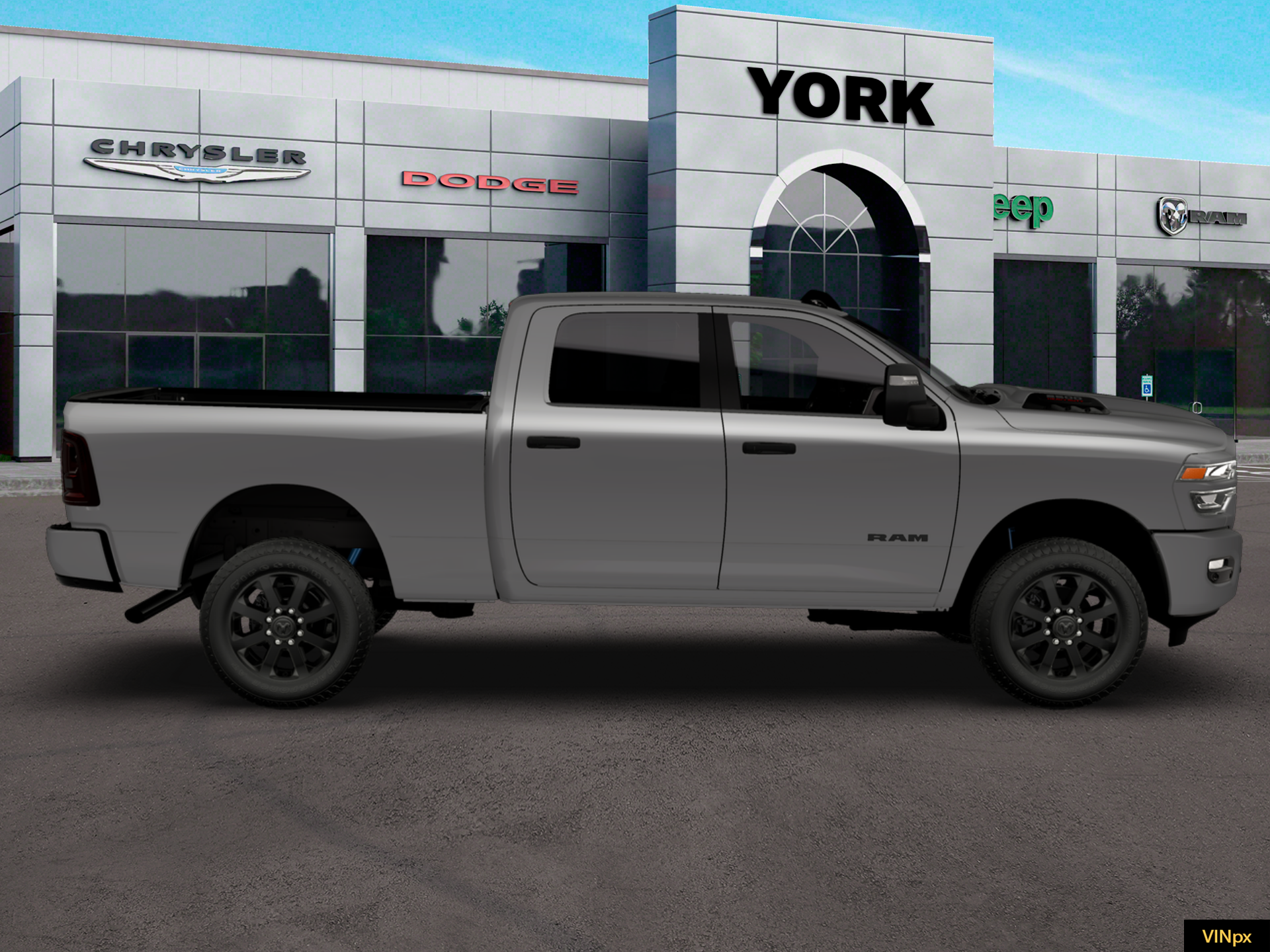 New 2026 Ceramic Gray Clear-Coat Exterior Paint RAM BIG HORN image 21