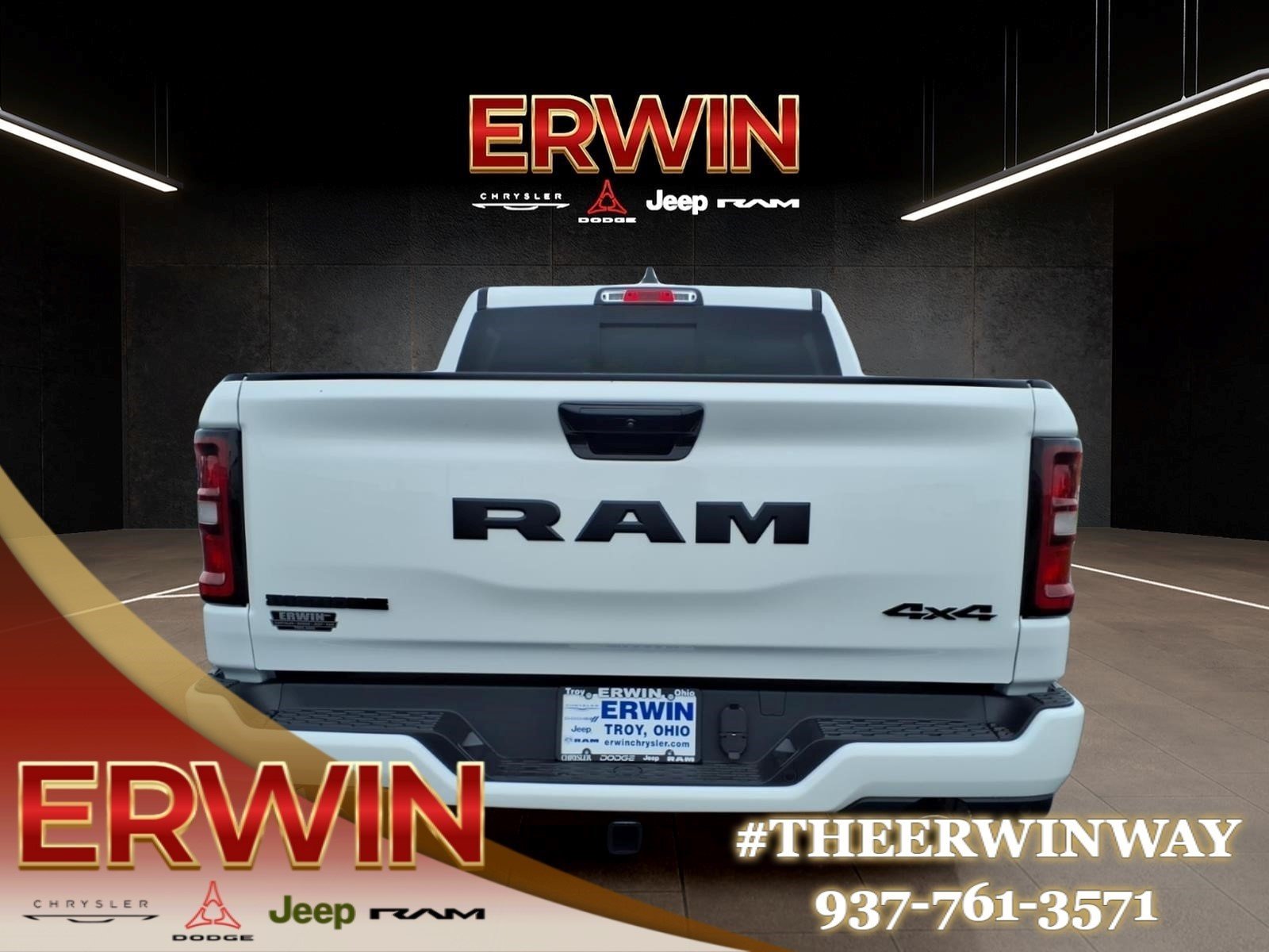New 2026 Bright White Clear-Coat Exterior Paint RAM Big Horn image 4