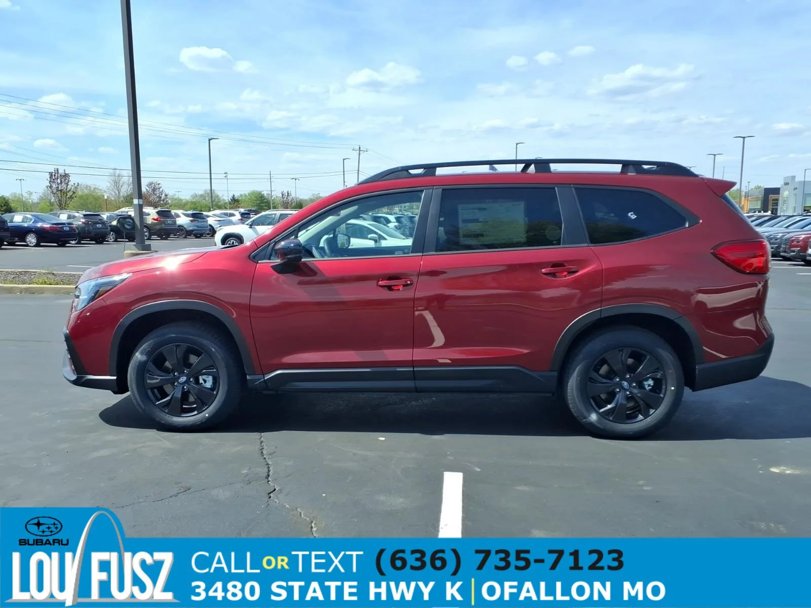 New 2026 CRIMSON RED PEARL Subaru Premium 7-Passenger image 3
