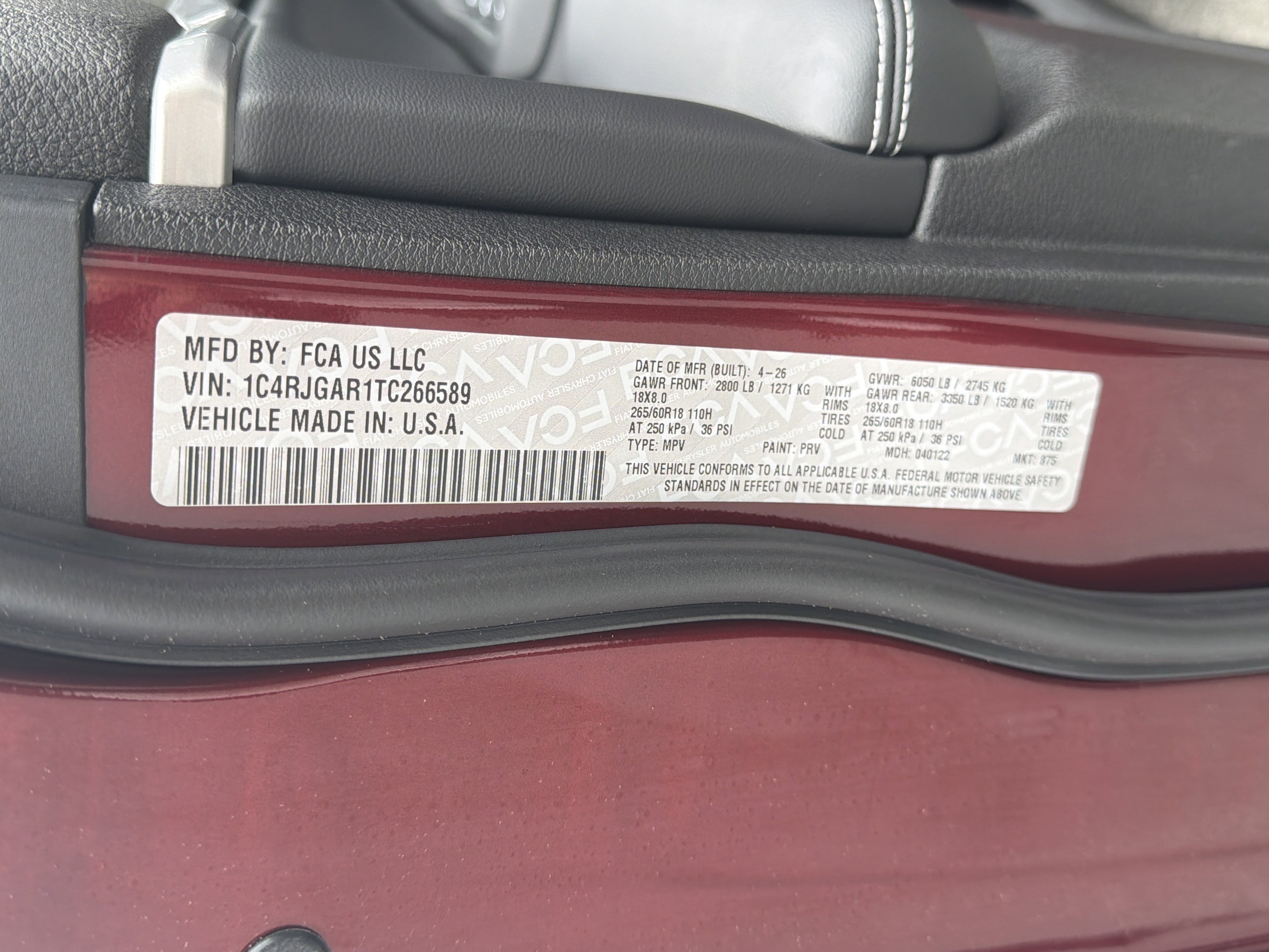 New 2026 Velvet Red Pearlcoat Jeep Laredo Altitude image 40
