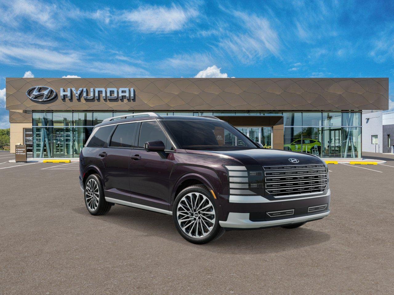 New 2027 Galaxy Maroon Pearl Hyundai Calligraphy AWD image 2