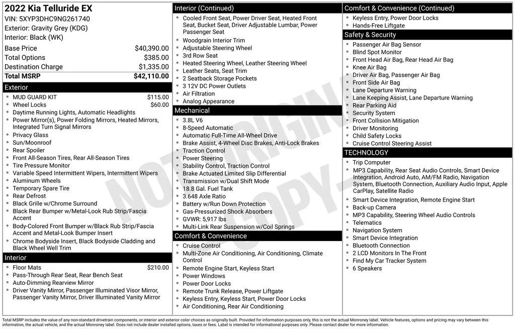 Used 2022 Gray Kia EX image 17
