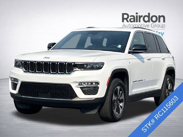 Used 2024 Bright White Clearcoat Jeep 4xe image 2