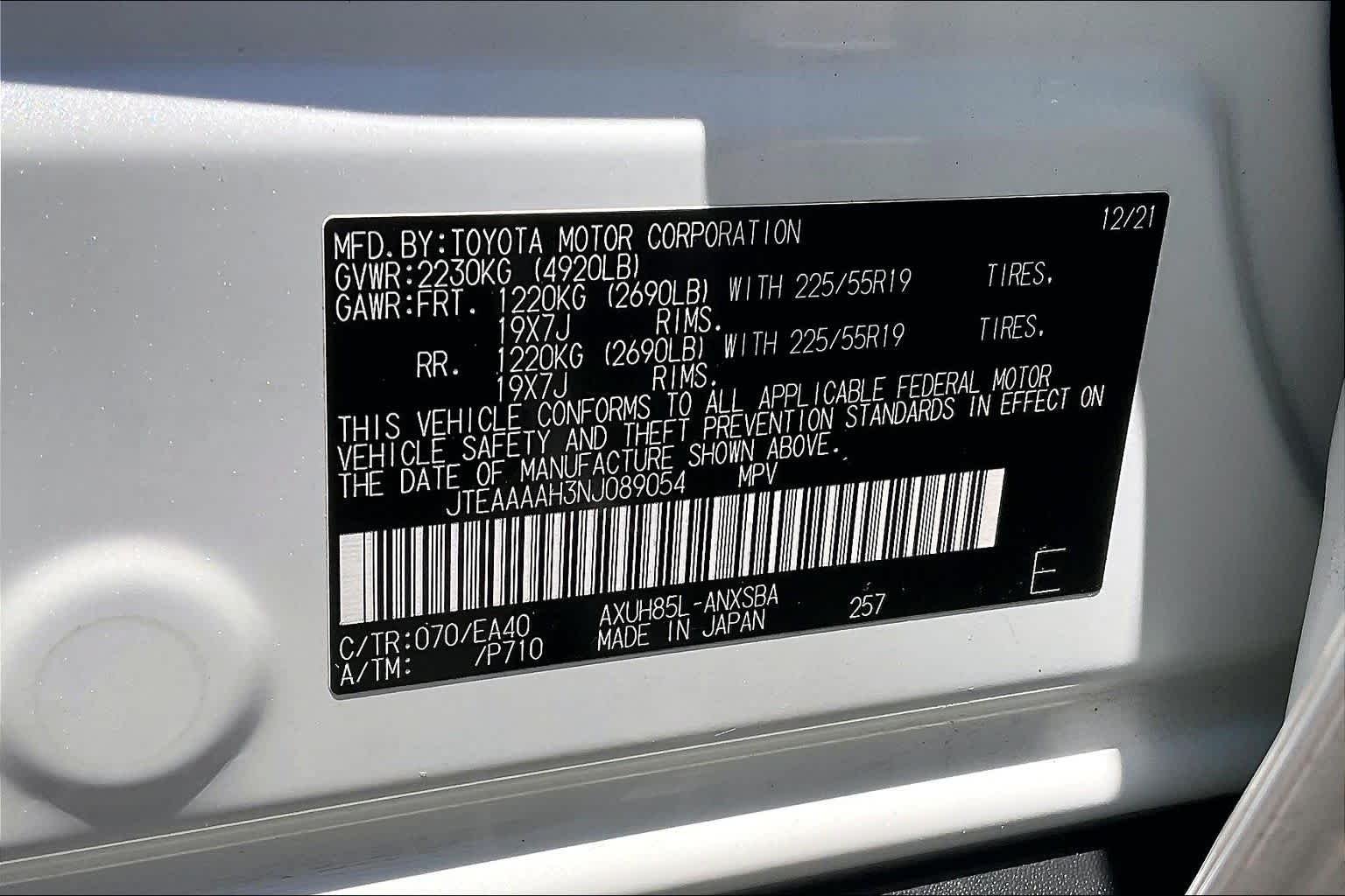 Used 2022 Blizzard Pearl Toyota Limited image 30