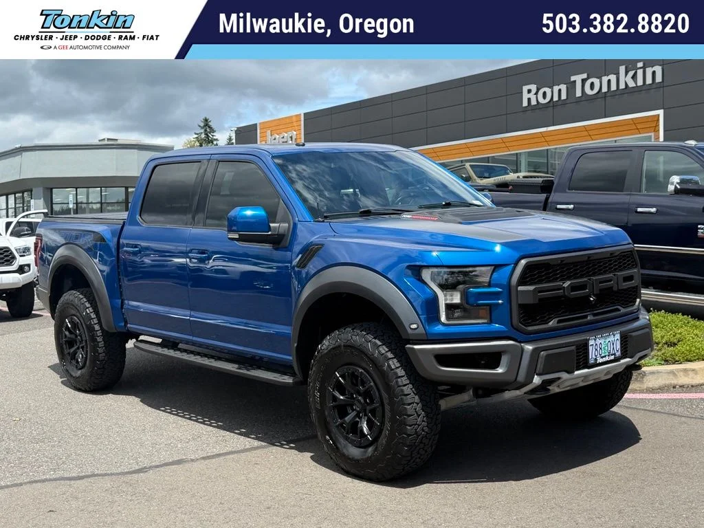 Used 2018 Lightning Blue Ford Raptor image 1