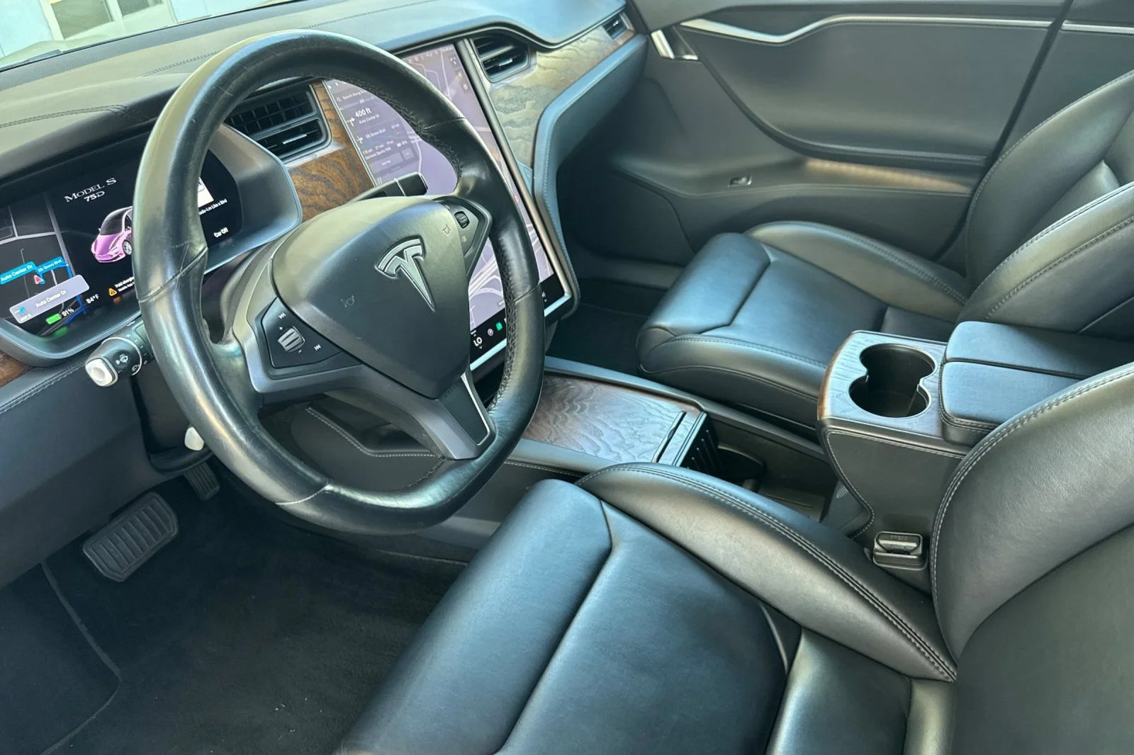 Used 2019 Gray Tesla 75D image 9