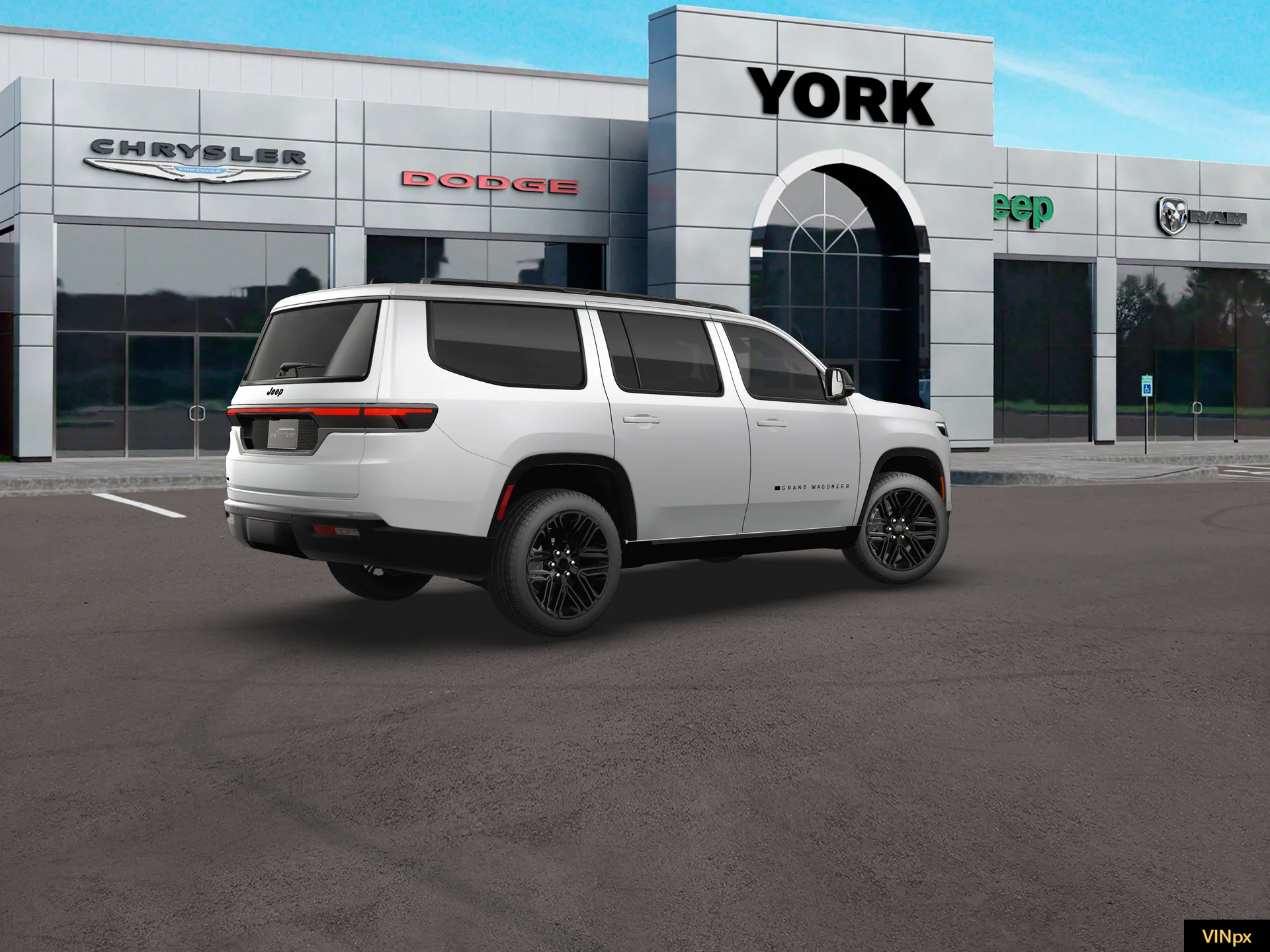 New 2026 Bright White Clear-Coat Exterior Paint Jeep Grand Wagoneer image 20