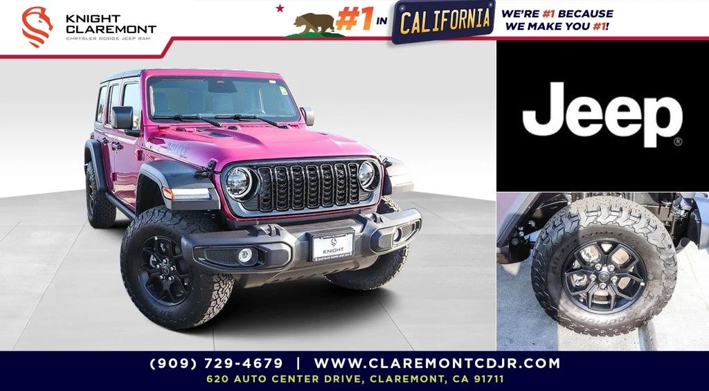 New 2026 Red Jeep Willys image 1