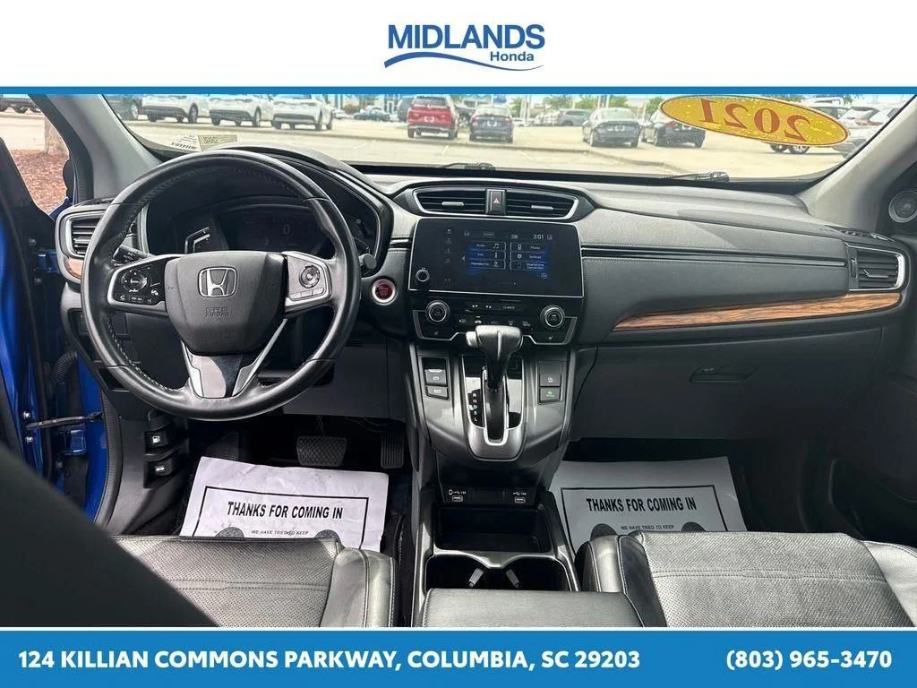 Certified Used 2021 Aegean Blue Metallic Honda EX-L image 38