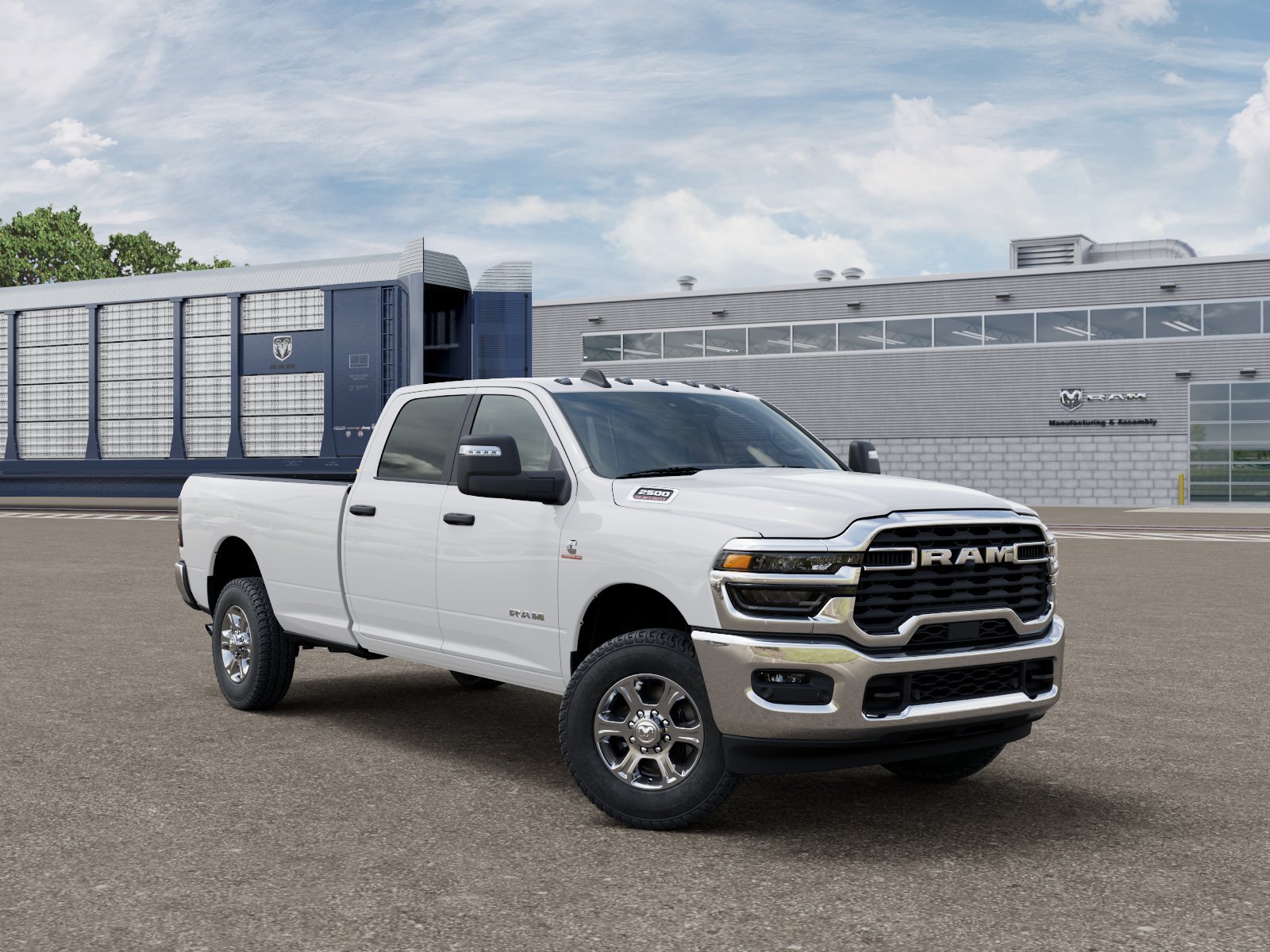 New 2027 Bright White Clear-Coat Exterior Paint RAM BIG HORN image 3