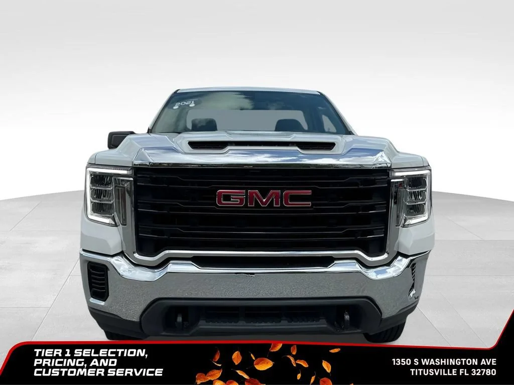 Certified Used 2021 SUMMIT WHITE GMC 2WD Regular Cab Long Bed image 6