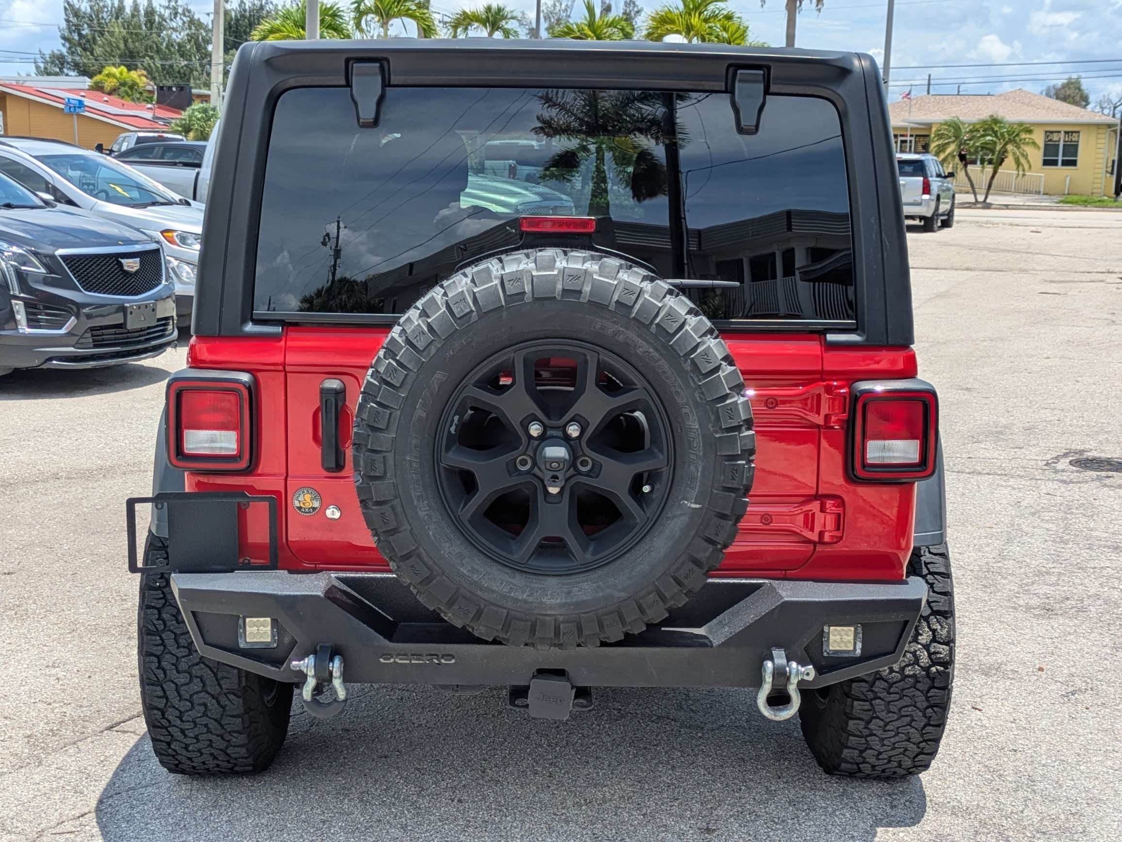 Used 2022 Firecracker Red Clearcoat Jeep Unlimited Willys Sport image 6