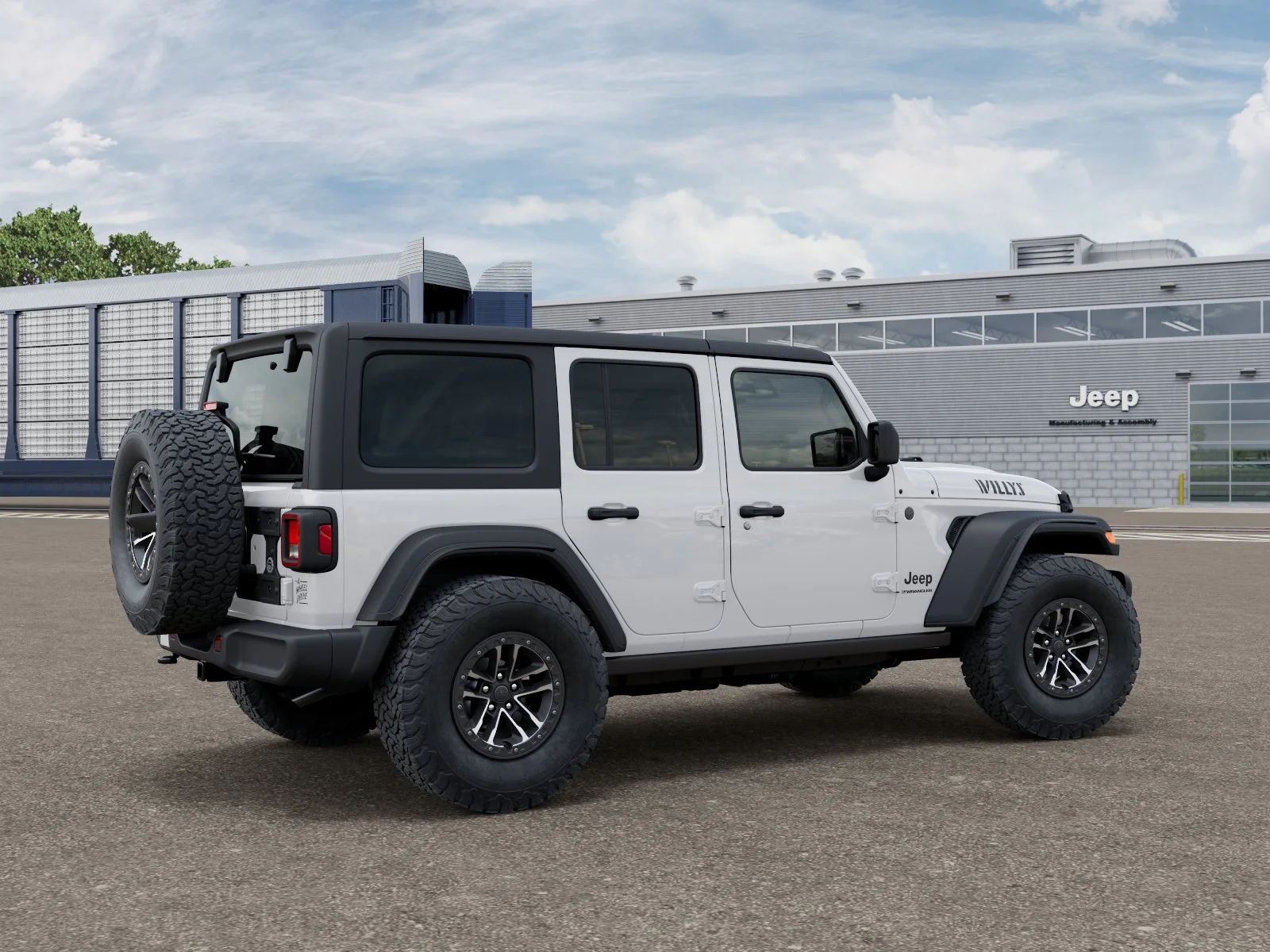 New 2026 Bright White Clear-Coat Exterior Paint Jeep Willys image 2
