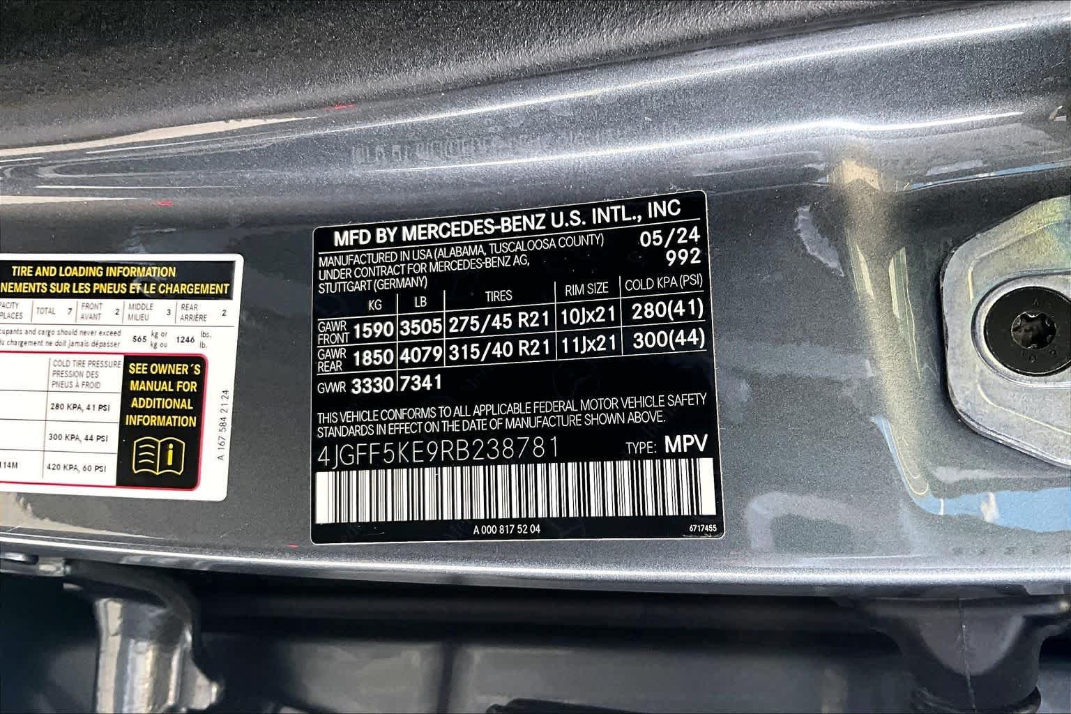 Used 2024 Selenite Grey Metallic Mercedes-Benz GLS 450 image 29