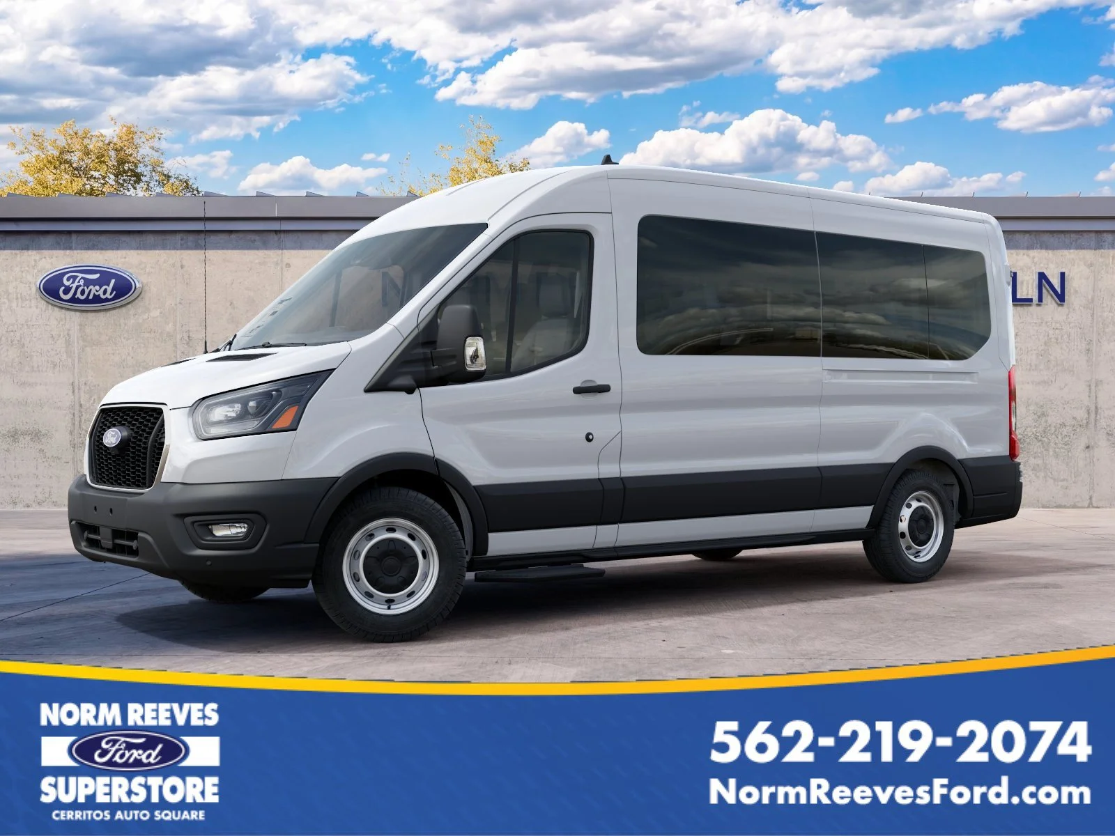 New 2027 Oxford White Ford Passenger Van XL image 1