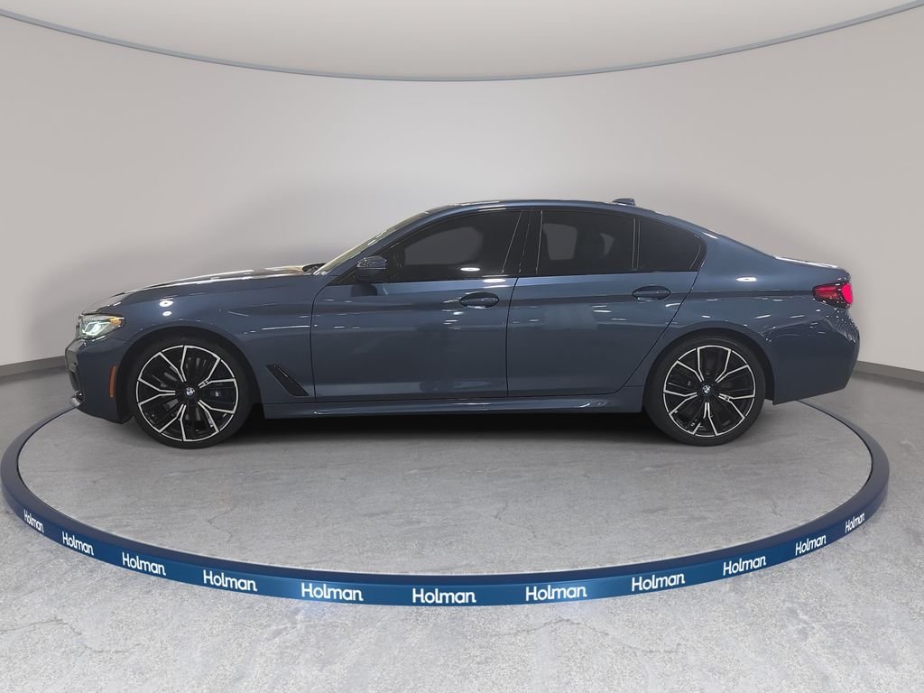 Certified Used 2023 Arctic Race Blue metallic BMW 540i image 8