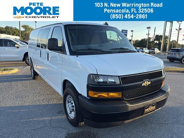 Summit White 2025 Chevrolet Express Cargo Van Rear-Wheel Drive 8-Speed Automatic