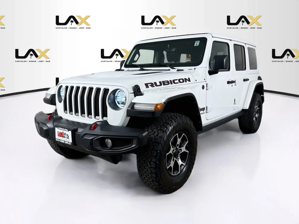 Used 2021 White Jeep Unlimited Rubicon image 3