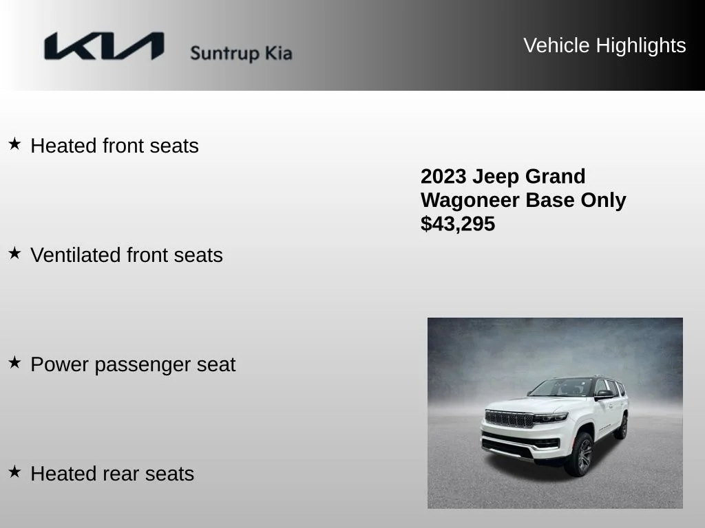 Used 2023 White Jeep Base image 16