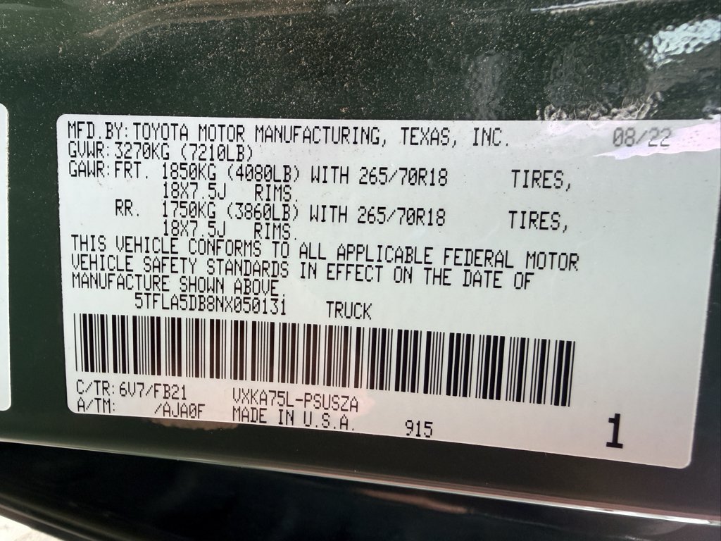 Used 2022 Army Green Toyota SR5 image 23