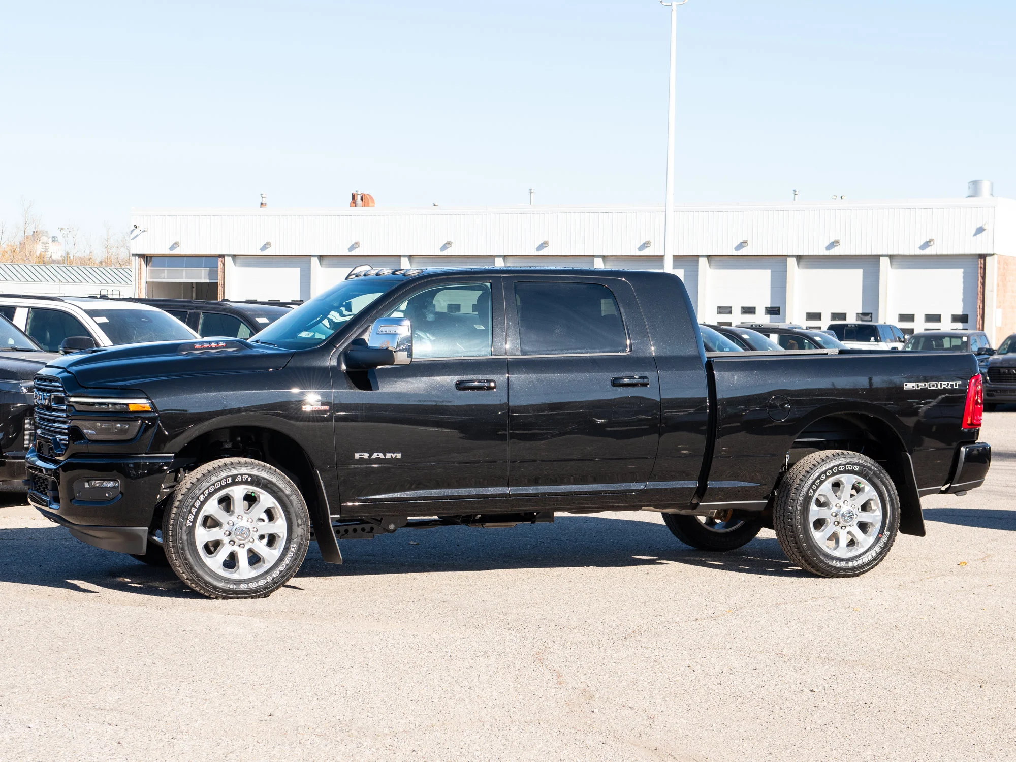 New 2027 Black RAM Laramie* Mega Cab 4x4, Sport Appearance Pkg, Sunroof, Heated/Ventilated Leather image 2