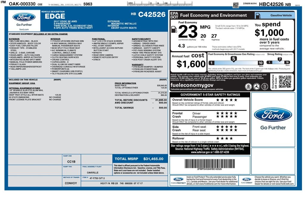 Used 2017 Magnetic Ford SE image 10