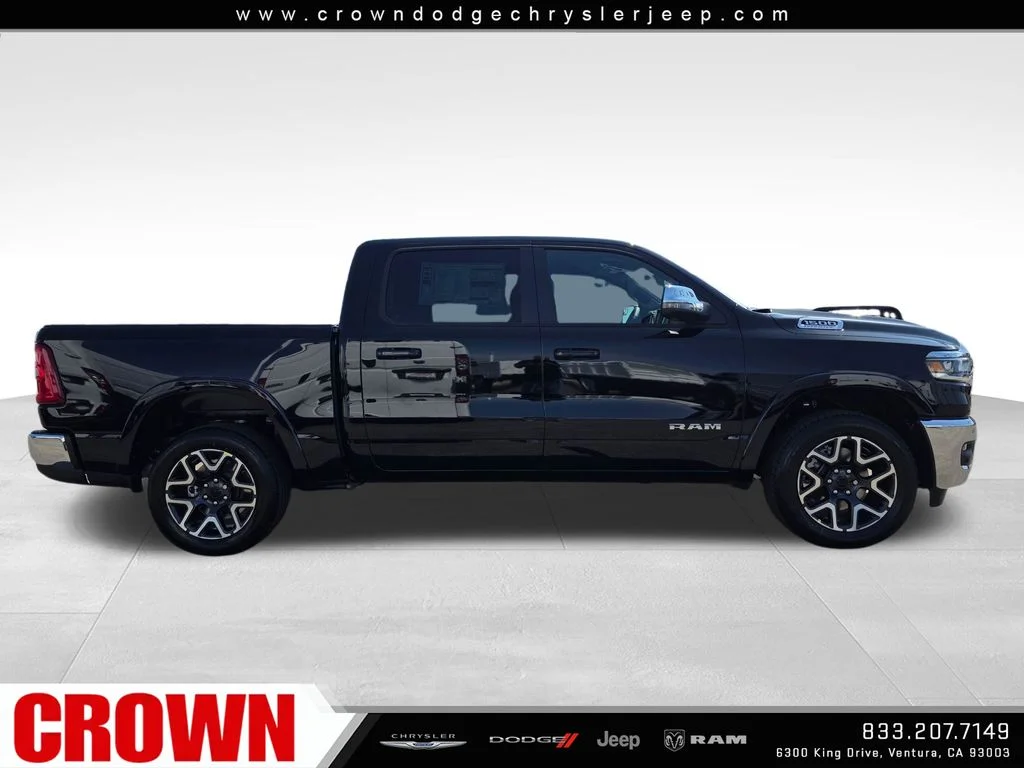 New 2026 Diamond Black Crystal Pearl-Coat Exterior Paint RAM Laramie image 4