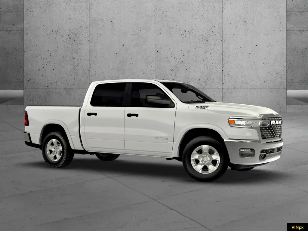 New 2026 Bright White Clear-Coat Exterior Paint RAM Big Horn/Lone Star image 9