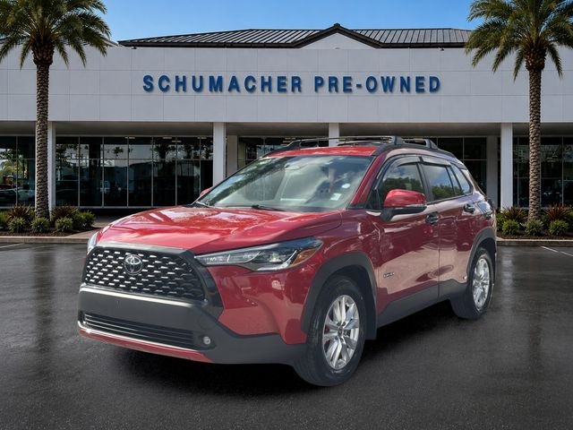 Used 2024 Barcelona Red Metallic Toyota LE image 3