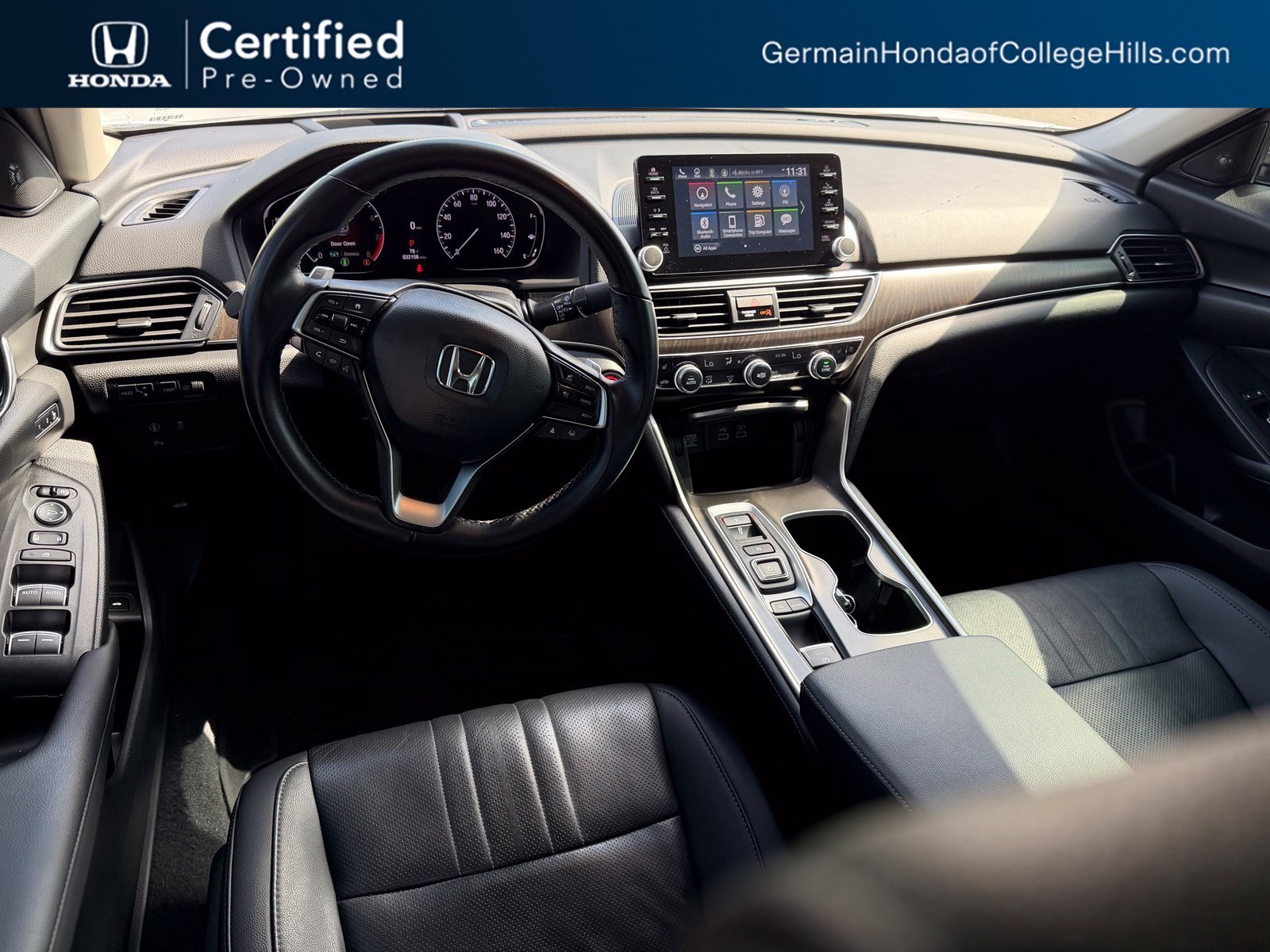 Certified Used 2021 Platinum White Pearl Honda 2.0T Touring image 5