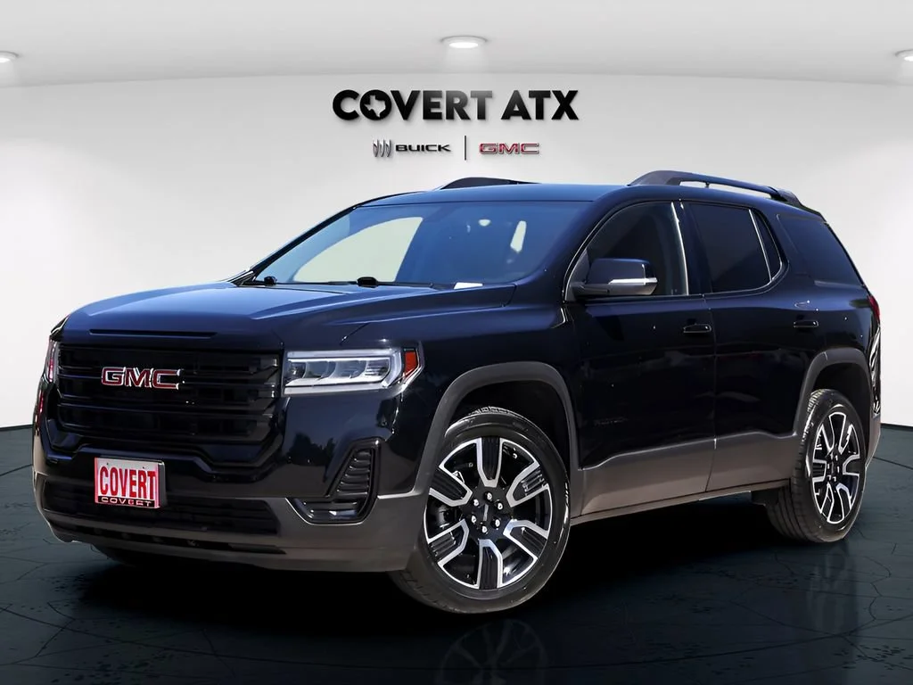 Used 2021 EBONY TWILIGHT METALLIC GMC SLE image 1
