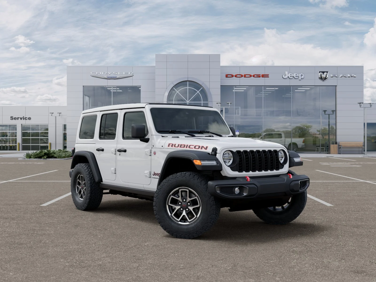 New 2026 Bright White Clear-Coat Exterior Paint Jeep Rubicon image 38