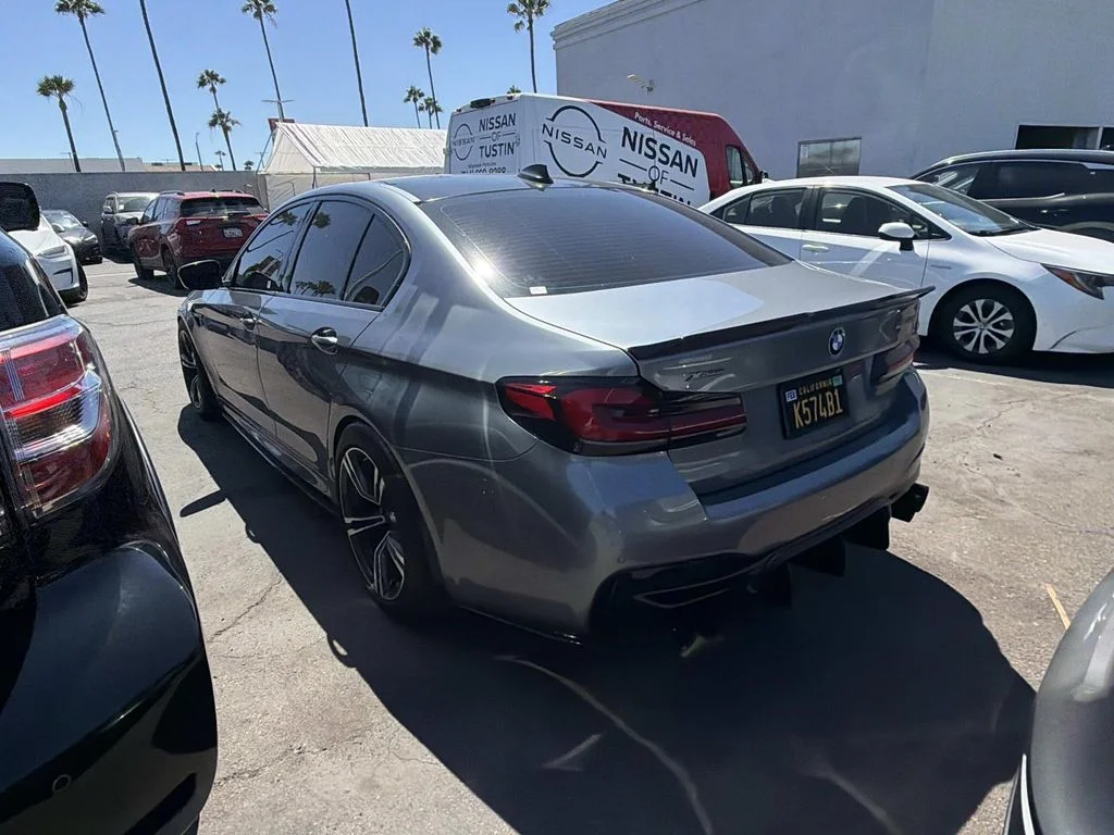 Used 2021 Bluestone Metallic BMW M550i xDrive image 7