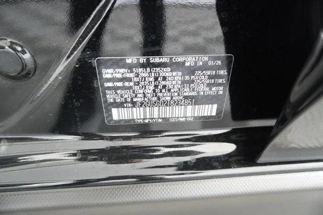 New 2026 Crystal Black Silica Subaru Sport image 12