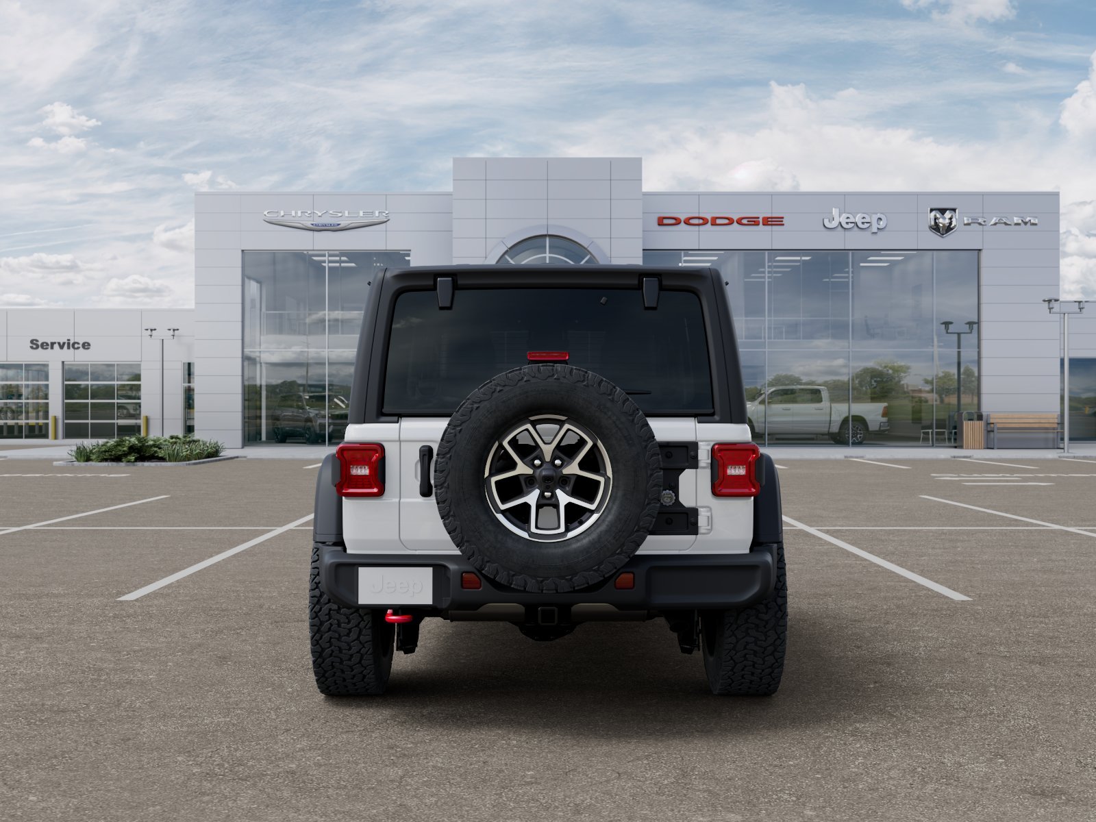 New 2026 Bright White Clear-Coat Exterior Paint Jeep Rubicon image 19