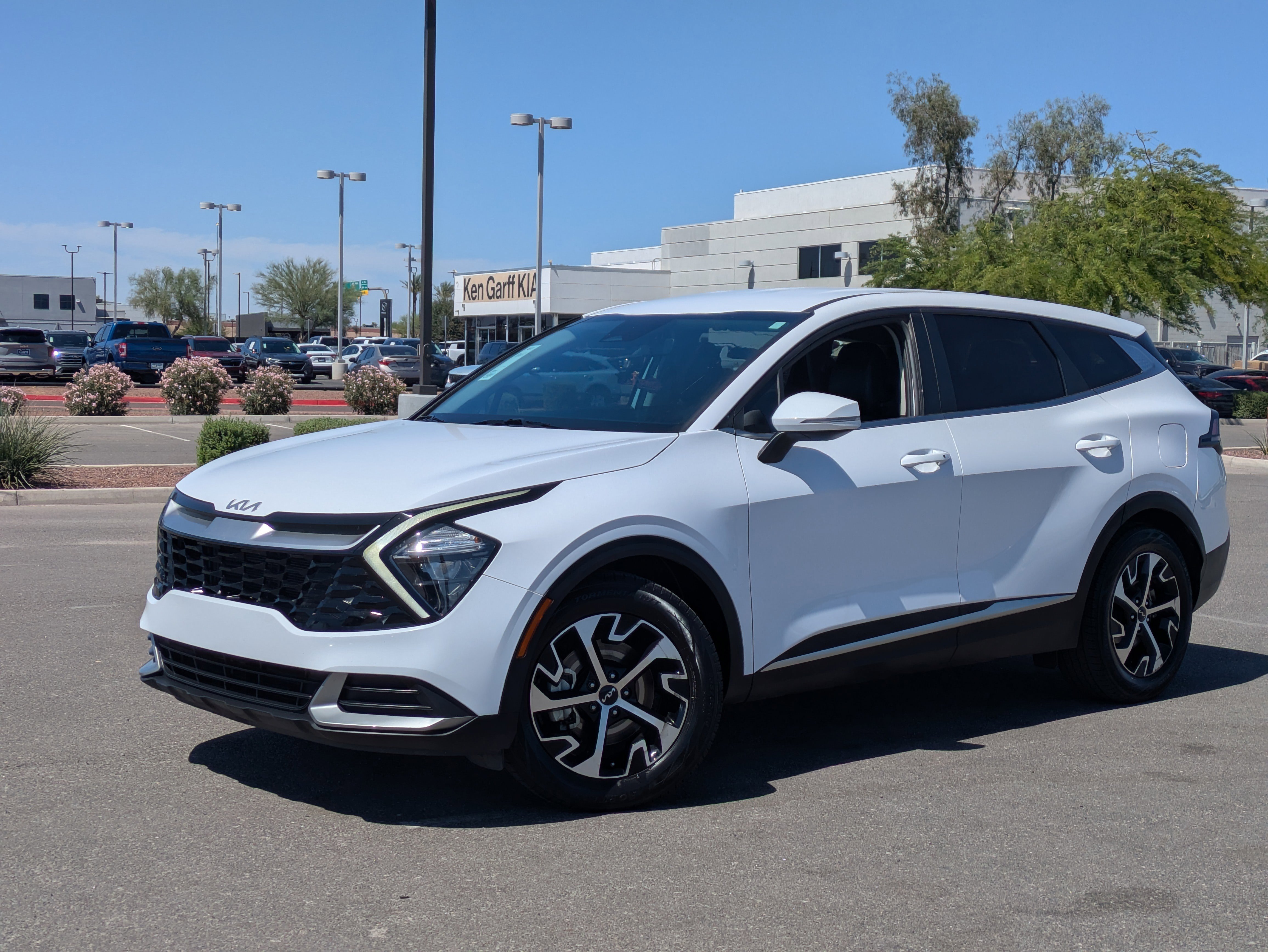 Used 2023 Glacial White Pearl Kia EX image 32