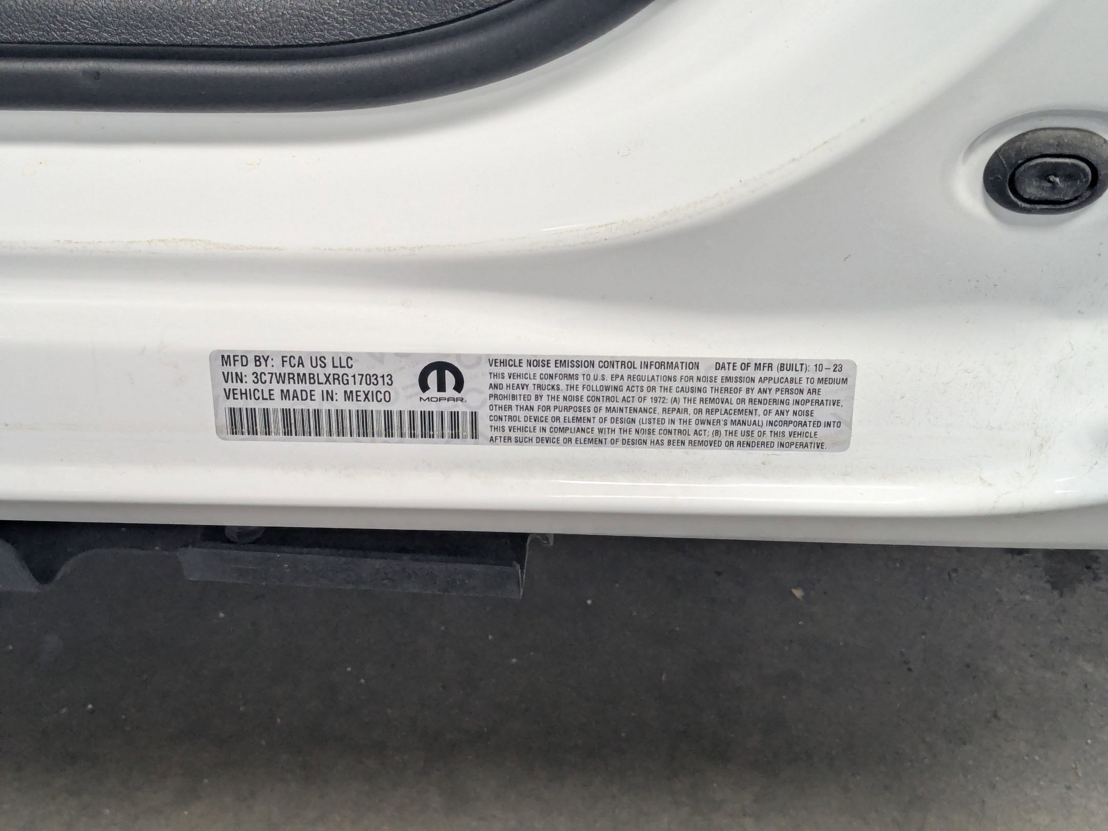 Used 2024 Bright White Clearcoat Ram Tradesman image 18