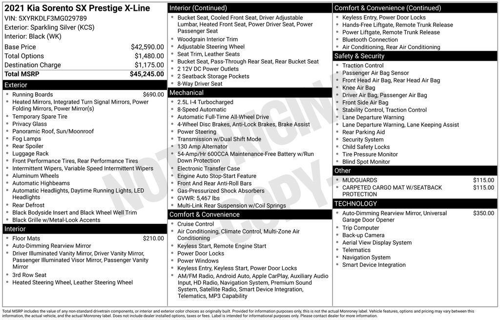 Used 2021 Silver Kia SX Prestige X-Line image 2