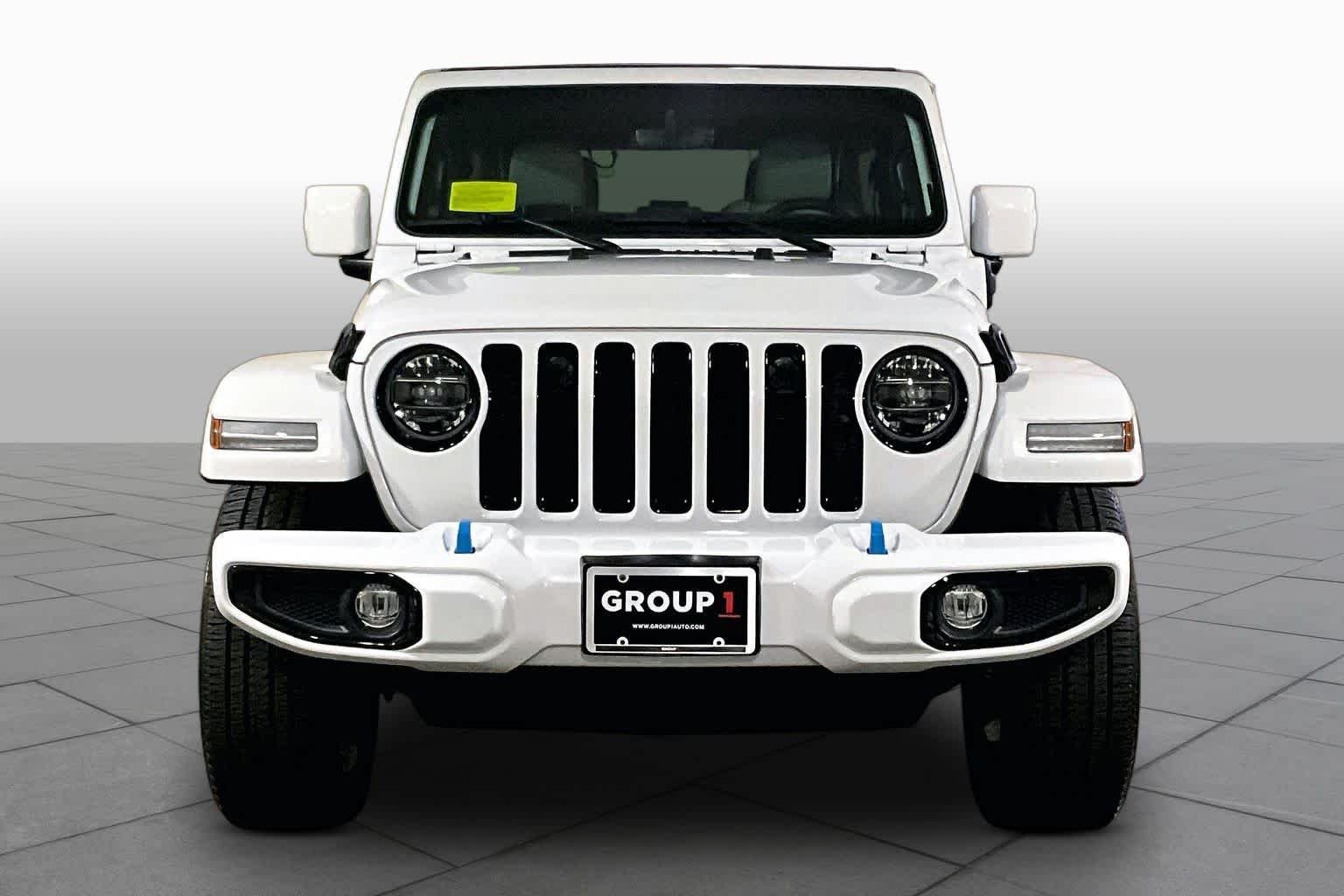 Used 2022 Bright White Clearcoat Jeep Unlimited Sahara High Altitude image 3