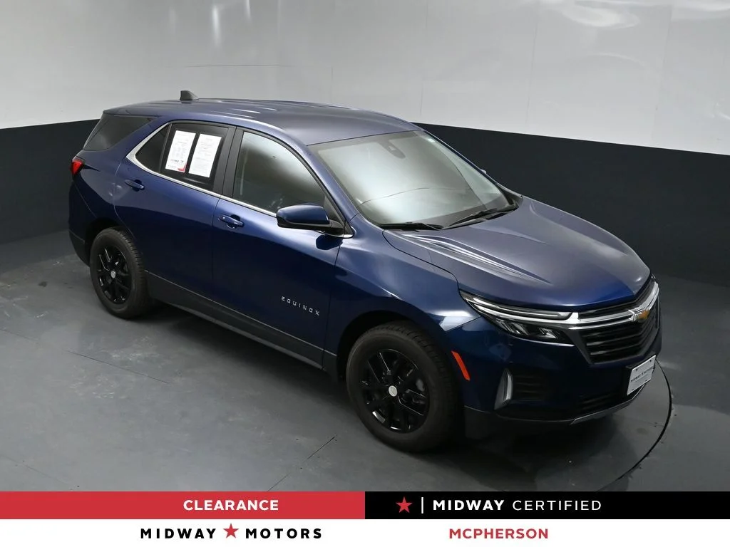 Certified Used 2022 Blue Chevrolet LT image 1