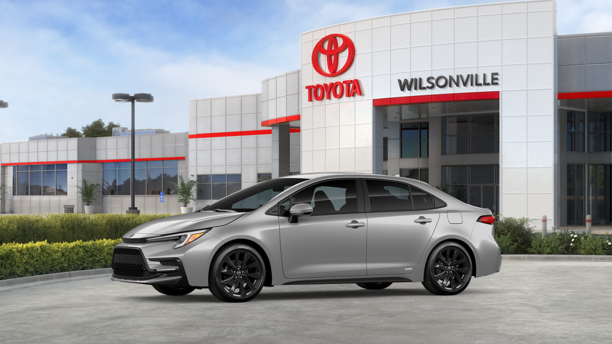 New 2026 Classic Silver Metallic Toyota Hybrid SE image 3