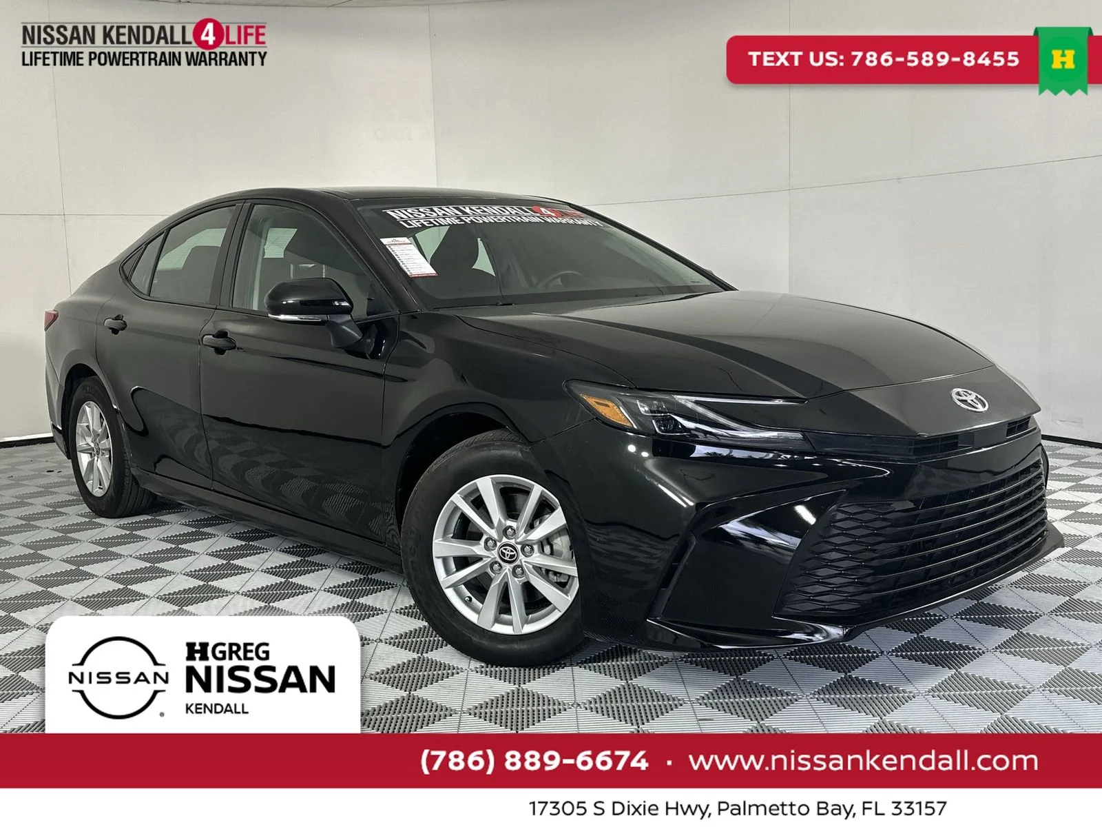 Used 2025 Black Toyota LE image 1