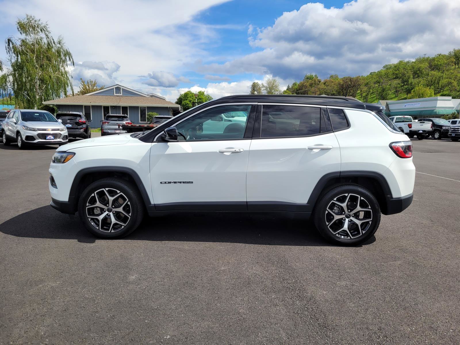 Used 2025 Bright White Clearcoat Jeep Limited image 8