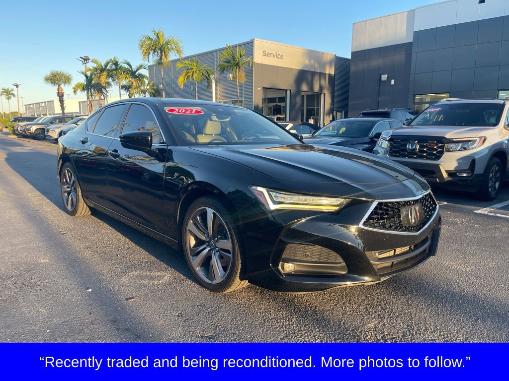 Used 2021 Black Acura Advance image 1