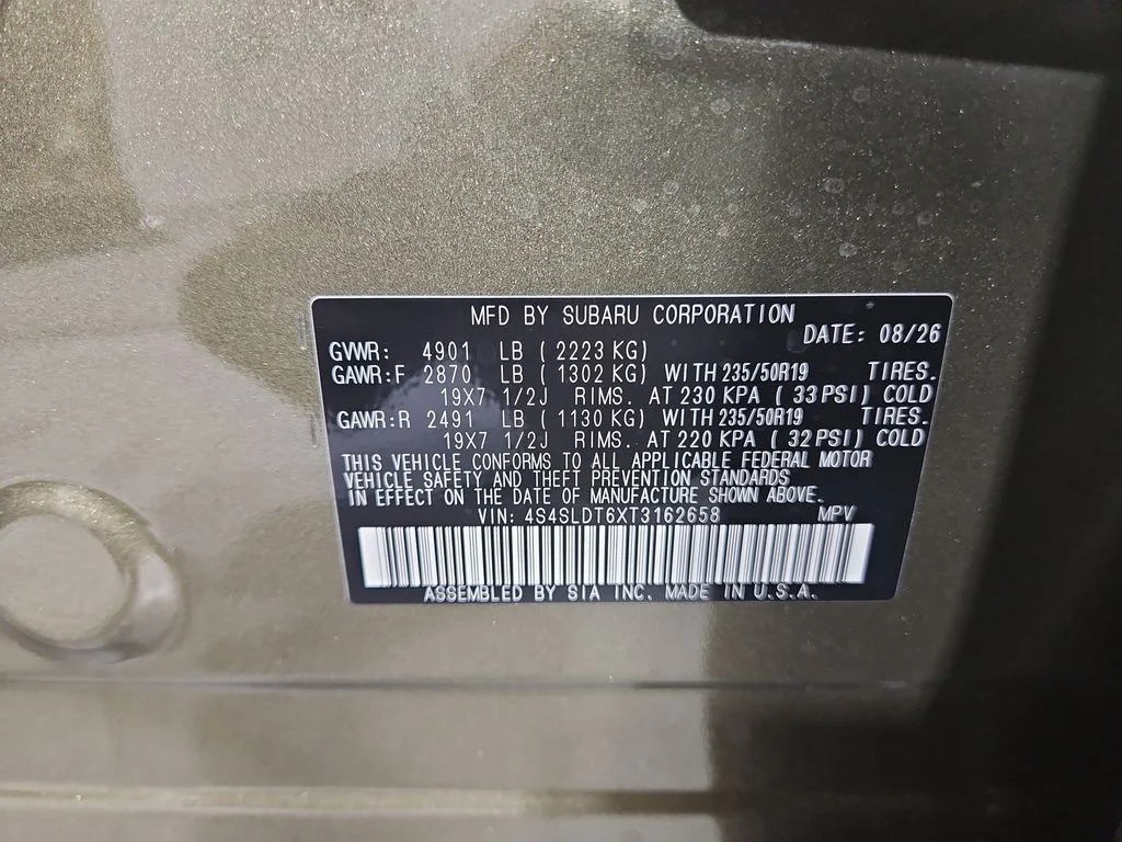 New 2026 AUTUMN GREEN METALLIC Subaru Touring image 31