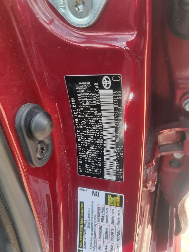 Used 2022 Red Toyota LE image 24