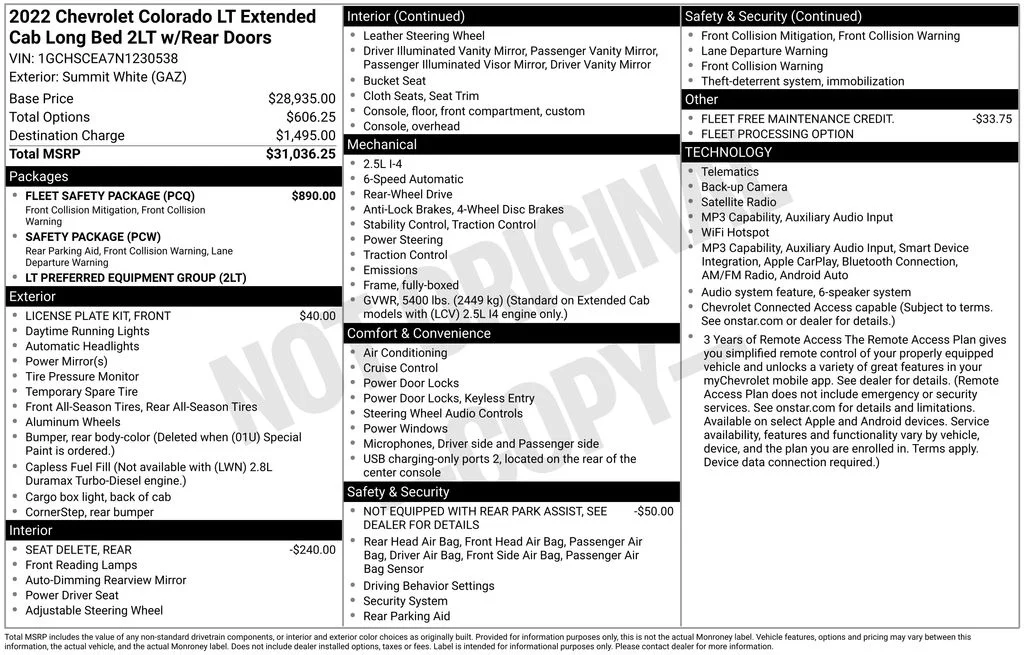 Used 2022 White Chevrolet LT image 17