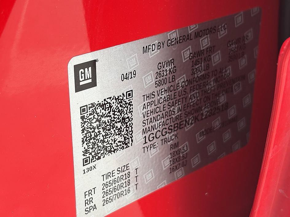 Used 2019 Red Hot Chevrolet 2WD Work Truck image 24